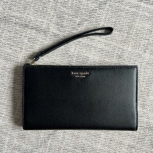 Kate Spade New York NY Women’s Black Madison Double Zip Wristlet Purse Bag